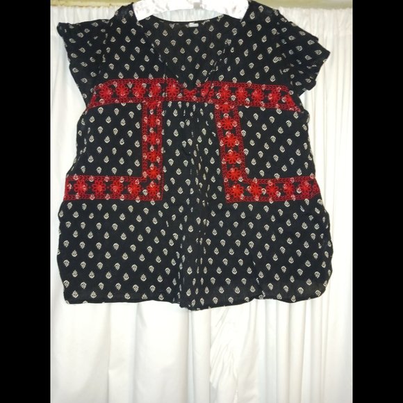 Old Navy peasant festival hippie top XXL - Picture 1 of 3